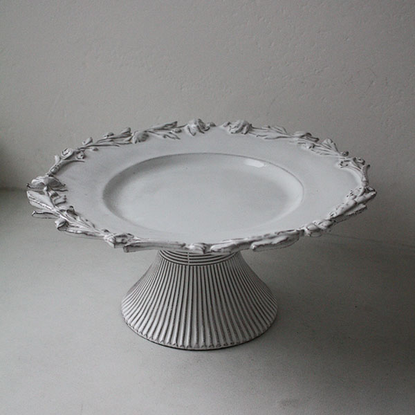 ローズデクペ　足付きプレート イメージ画像1