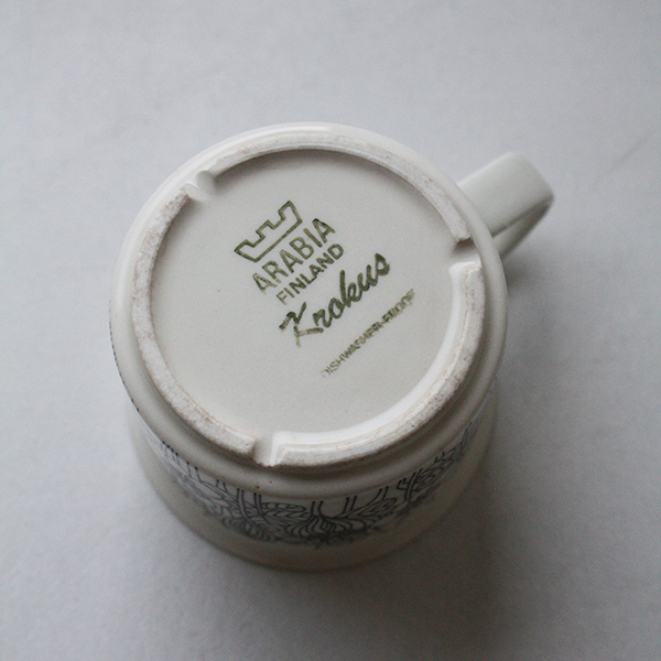 Krokus（クロッカス）モノクロ コーヒーカップ＆ソーサー イメージ画像2