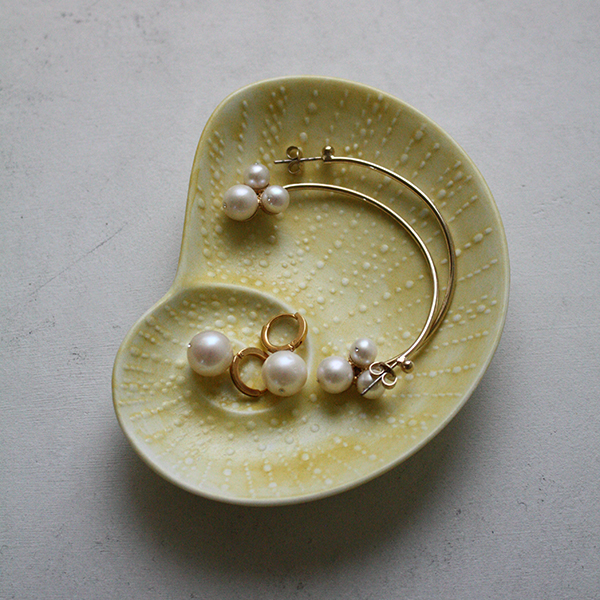 シェルプレート【アオイ】イエロー イメージ画像1