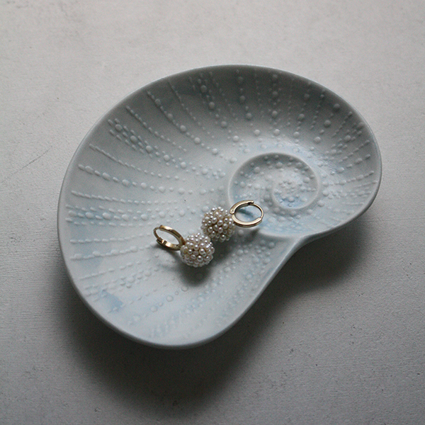 シェルプレート【アオイ】ブルー イメージ画像1