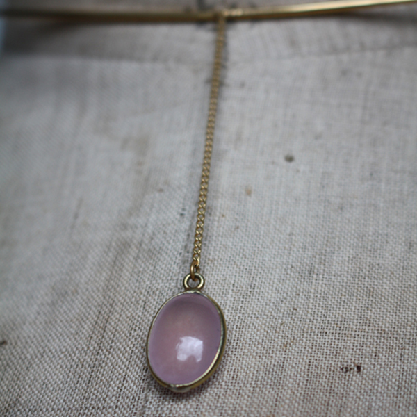 ピンククォーツチョーカー イメージ画像1