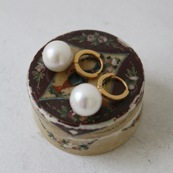 一粒パールピアス イメージ画像1