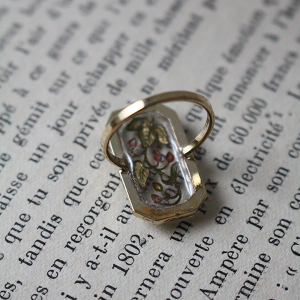 ストロベリーヴィンテージガラスリング イメージ画像2