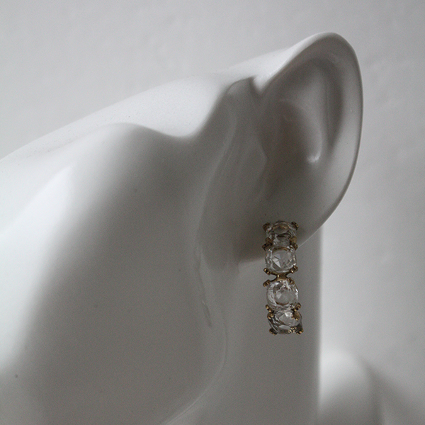 スクエアヴィンテージガラスピアス イメージ画像3