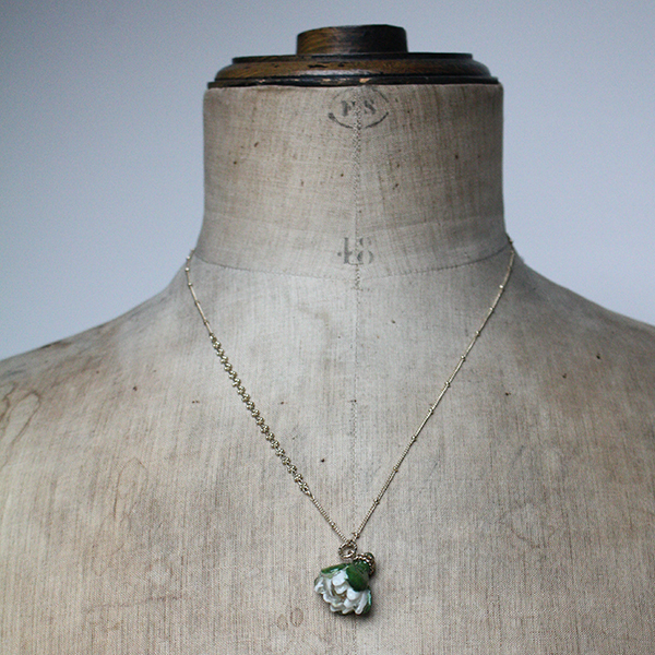 スズランヴィンテージセラミックネックレス イメージ画像2