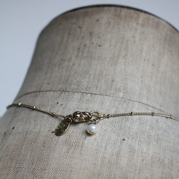 スズランヴィンテージセラミックネックレス イメージ画像3