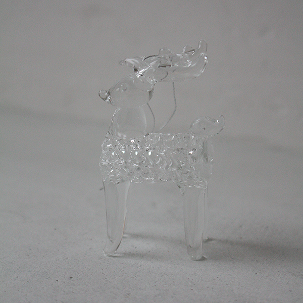 ガラス　ミニトナカイオーナメント イメージ画像1