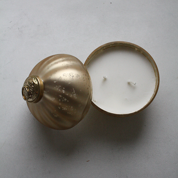 ガラス　クリスマスボールキャンドル イメージ画像2