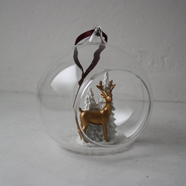 ガラスボールオーナメント【ツリー＆トナカイ】 イメージ画像1
