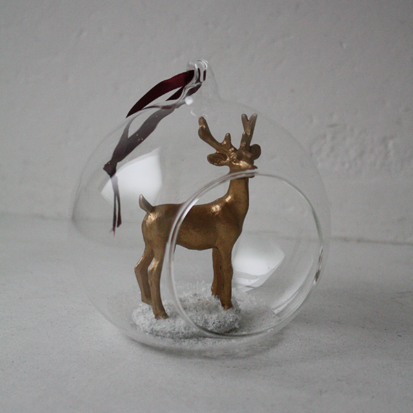 ガラスボールオーナメント【トナカイ】のイメージ画像