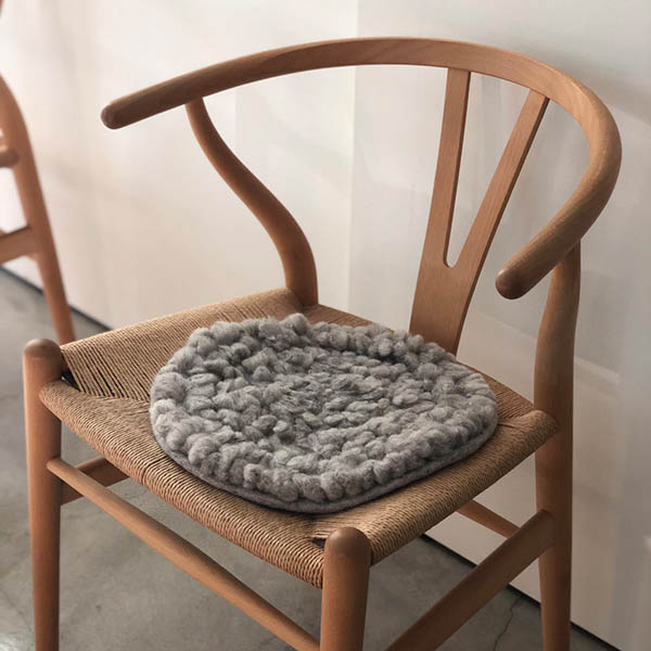 羊毛チェアマット【グレー】 イメージ画像2