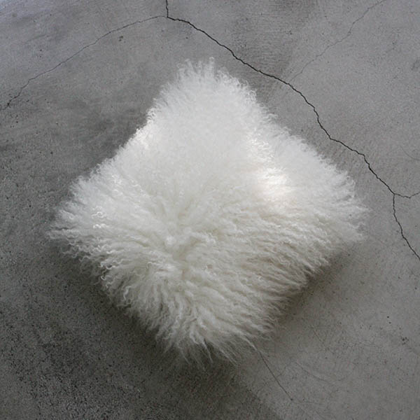 ミニモンゴリアンファークッション【ホワイト】