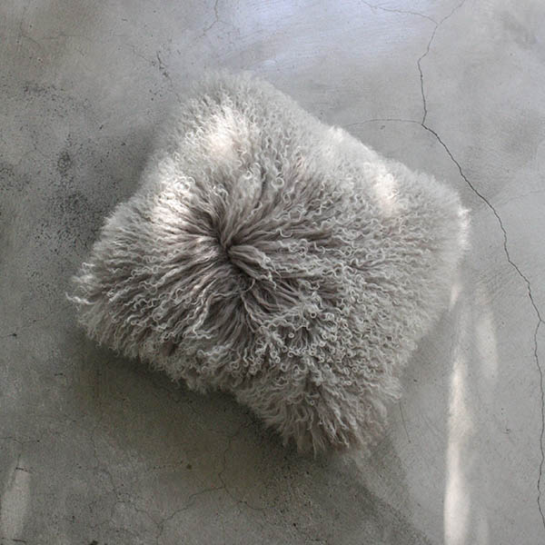 モンゴリアンファークッション【グレー】
