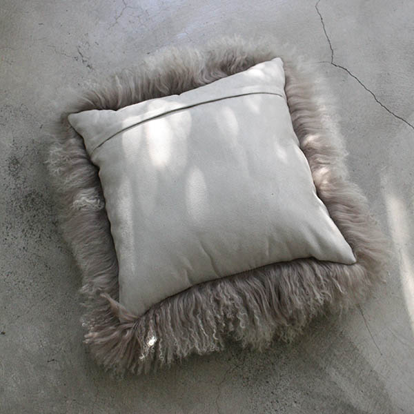 モンゴリアンファークッション【グレー】 イメージ画像3