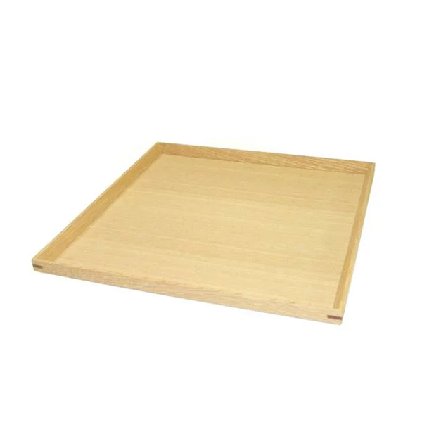 白木塗タモ8.5正角トレー イメージ画像1