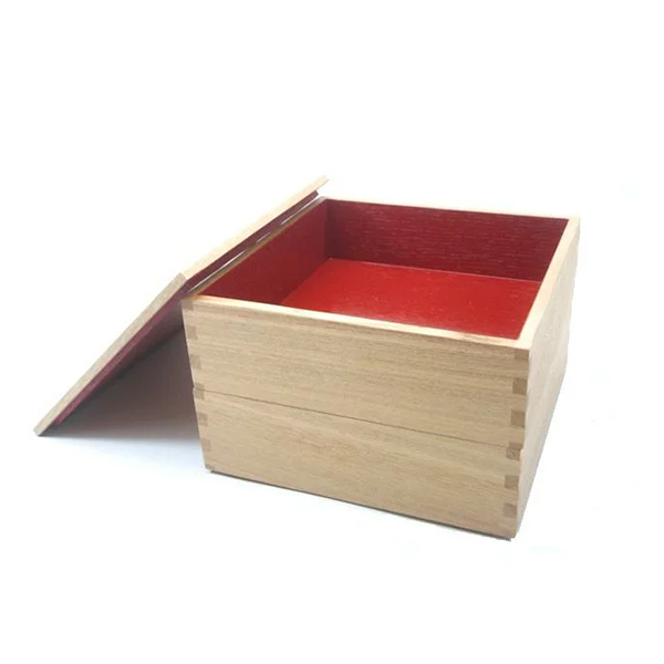 白木塗タモ6.0二段重内朱 イメージ画像2