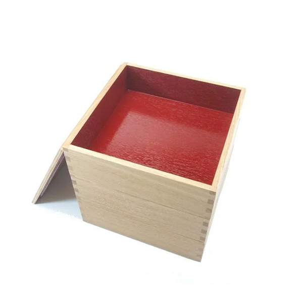 白木塗タモ6.0三段重 内朱 イメージ画像2