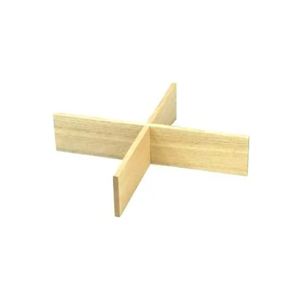 白木塗タモ四つ切仕切り6.0重箱用