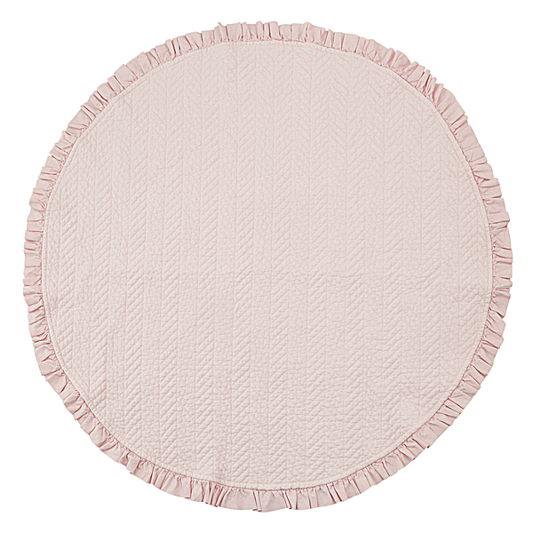イブル・キルティングサークルマット／ブロッサムピンク