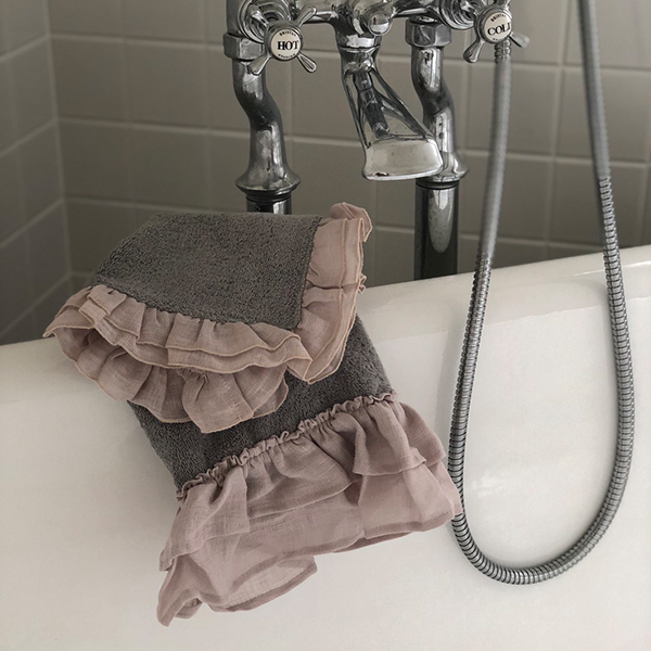 BORGO DELLE TOVAGLIE　フリルハンドタオル【stone/tulle】 イメージ画像5