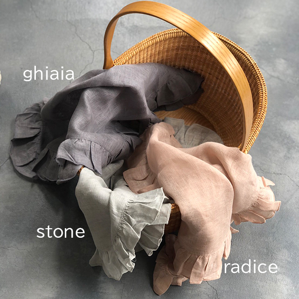 BORGO DELLE TOVAGLIE　フリルナプキン 【stone】 イメージ画像3