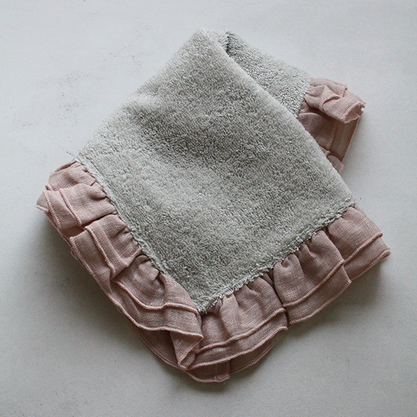 BORGO DELLE TOVAGLIE　フリルハンドタオル【mastic/radice】 イメージ画像1