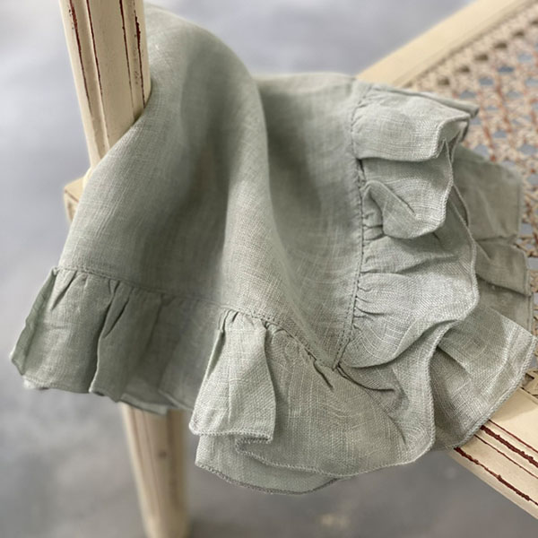 BORGO DELLE TOVAGLIE　フリルナプキン 【ice】