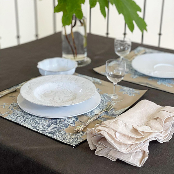 BORGO DELLE TOVAGLIE　フリルナプキン 【sale marino】 イメージ画像1