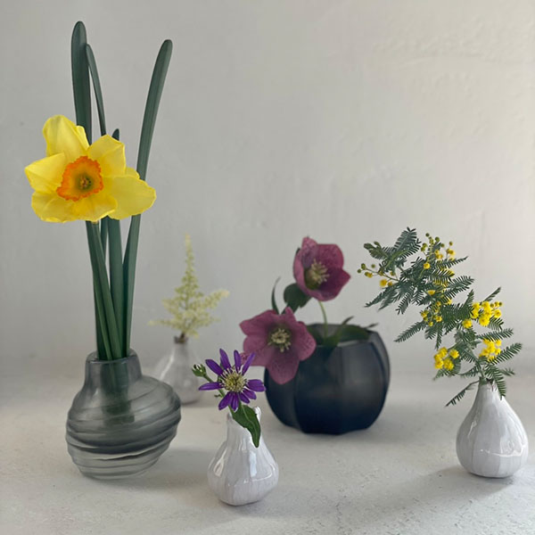 KOONAM TEALIGHT【indigo/smokegrey】 イメージ画像1