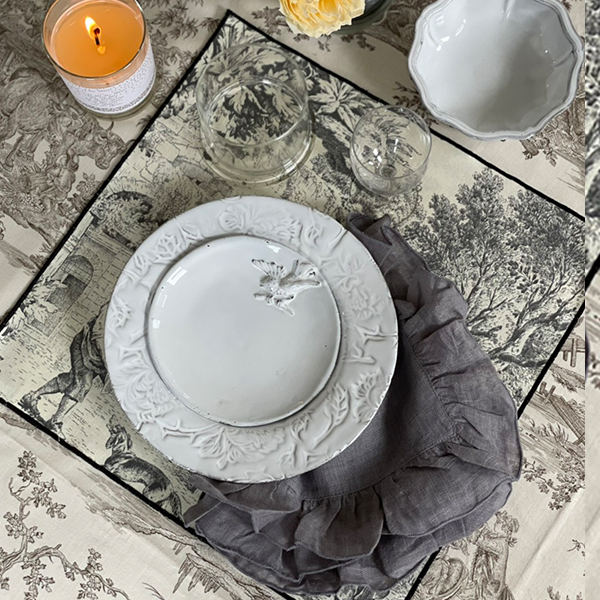 BORGO DELLE TOVAGLIE　フリルナプキン 【ghiaia】 イメージ画像1