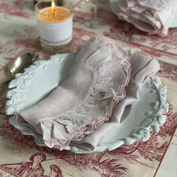 BORGO DELLE TOVAGLIE　フリルナプキン 【tulle】