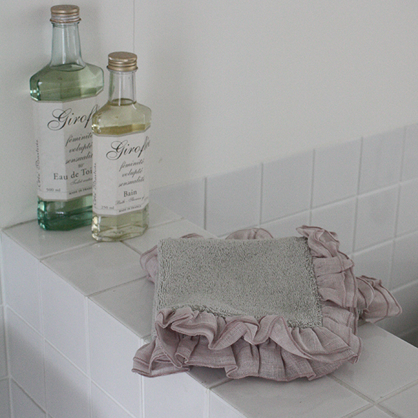 BORGO DELLE TOVAGLIE フリルハンドタオル【mastic/tulle】 イメージ画像3