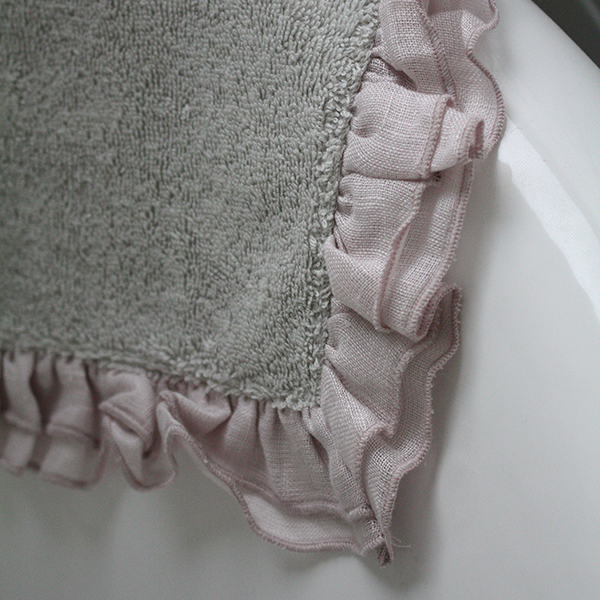 BORGO DELLE TOVAGLIE フリルハンドタオル【mastic/tulle】 イメージ画像4