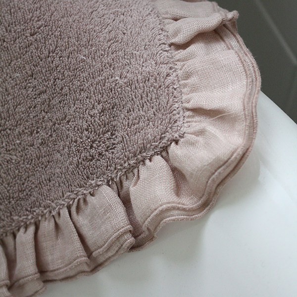 BORGO DELLE TOVAGLIE フリルハンドタオル【mauve/radice】 イメージ画像4