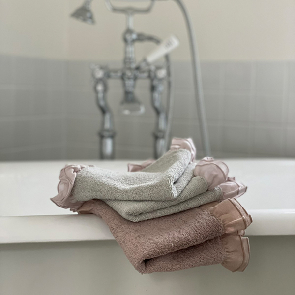 BORGO DELLE TOVAGLIE フリルハンドタオル【mauve/radice】 イメージ画像3