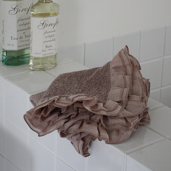 BORGO DELLE TOVAGLIE フリルハンドタオル【mauve/radice】 イメージ画像5
