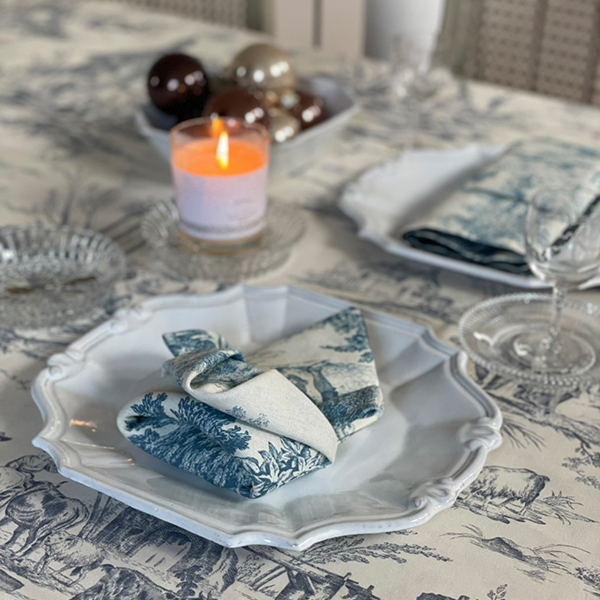 BORGO DELLE TOVAGLIE ナプキン【blue/deepblue】