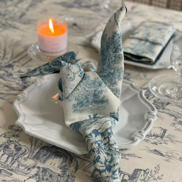 BORGO DELLE TOVAGLIE ナプキン【blue/deepblue】 イメージ画像1