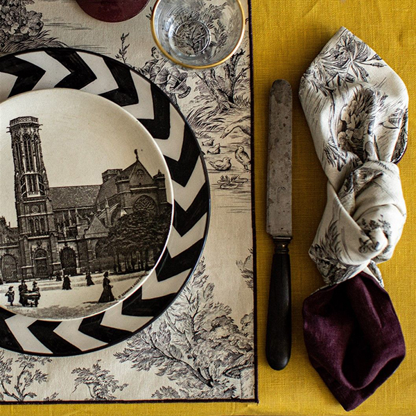 BORGO DELLE TOVAGLIE ナプキン【nero/pruno】 イメージ画像3