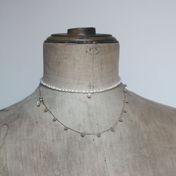 淡水パール2連ネックレス イメージ画像2