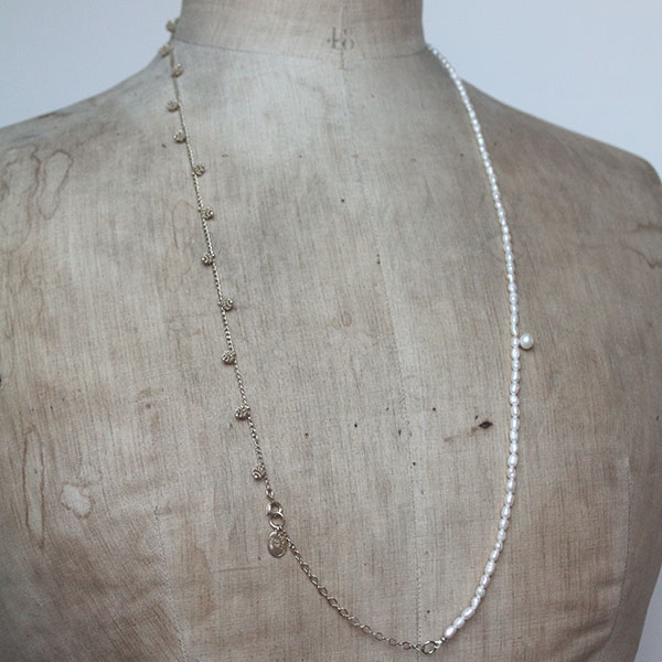 淡水パール2連ネックレス イメージ画像3