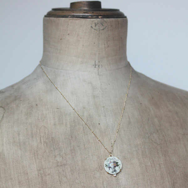 ヴィンテージガラスネックレス（flower） イメージ画像3