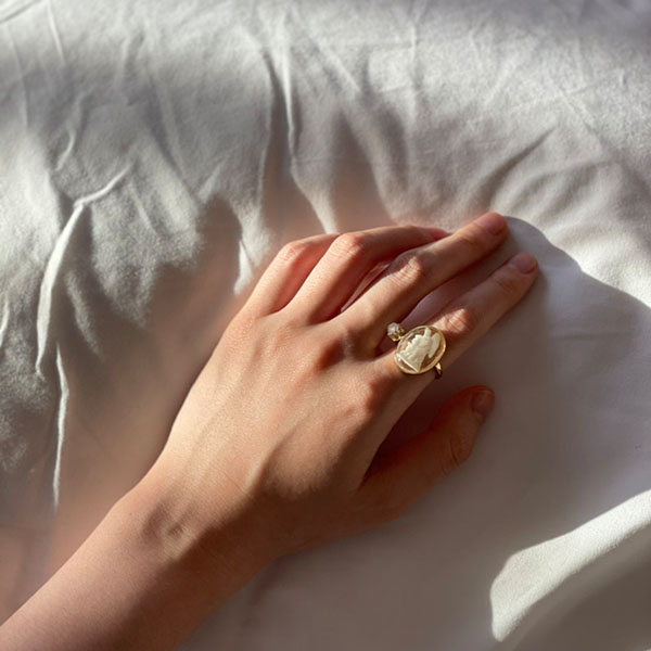 ヴィンテージガラスリング【天使】 イメージ画像4