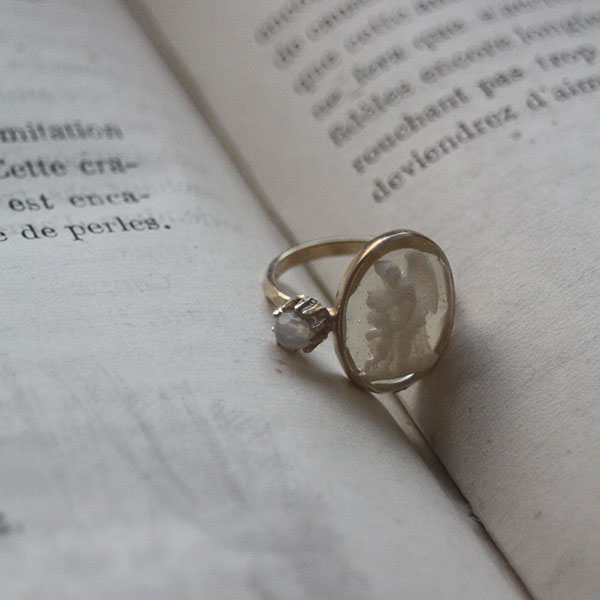 ヴィンテージガラスリング【天使】 イメージ画像2