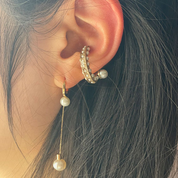 パールチェーンピアス イメージ画像4