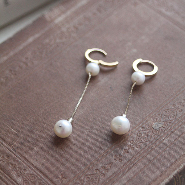 パールチェーンピアス イメージ画像2