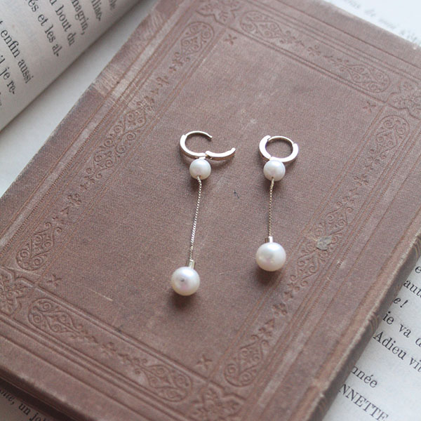 パールチェーンピアス イメージ画像1