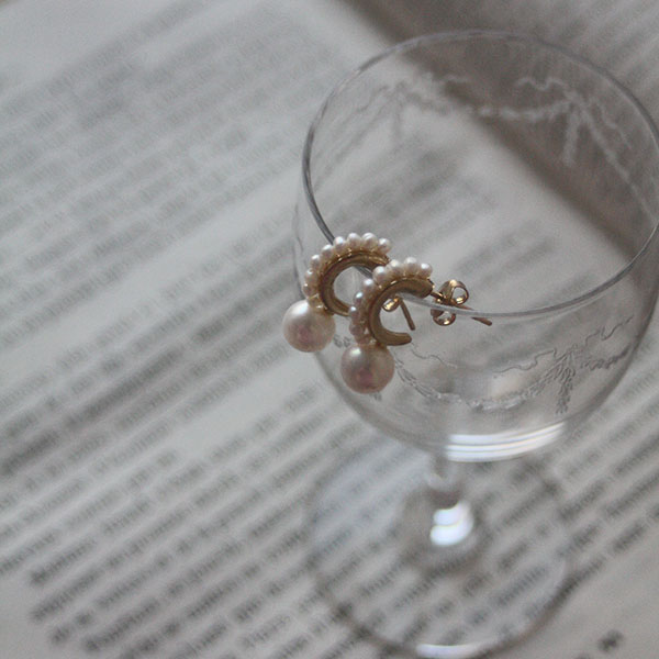 24Kメッキ パールピアス イメージ画像2