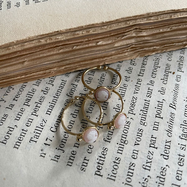 カメオリング【freesize-pink】 イメージ画像3