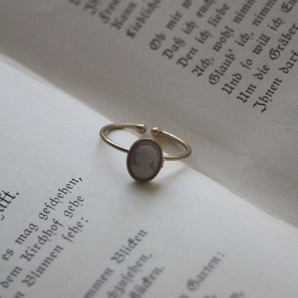 カメオリング【freesize-white】 イメージ画像4